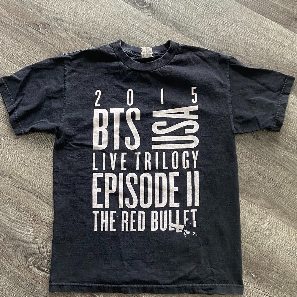 BTS (Bangtan Boys) 2015 Live Trilogy Episode II The Red Bullet USA Tour T-shirt